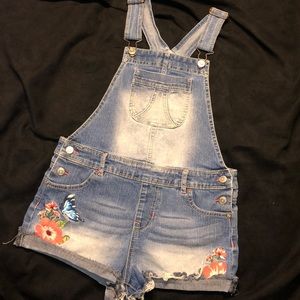 Jean Overall Shorts